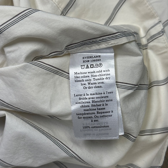 NWT - Everlane Tie Back Blouse - Sz L - Picture 3 of 4